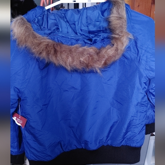 Swiss Tech boys size medium 8 bomber jacket royal blue NWT - Picture 4 of 9